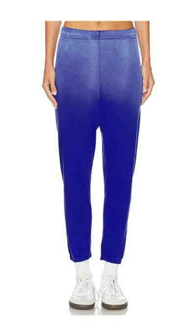 Michael Lauren Nate Crop Sweatpant In Faded Blue