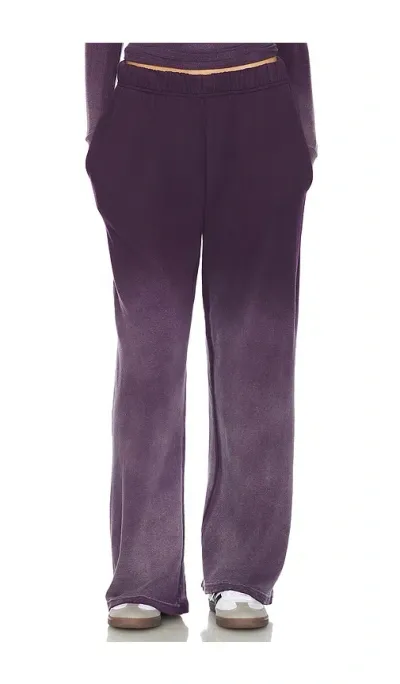 Michael Lauren Theoden Wide Leg Pant In Purple