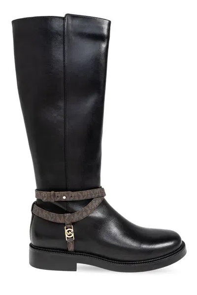 Michael Michael Kors Abigail Riding Boots In Black