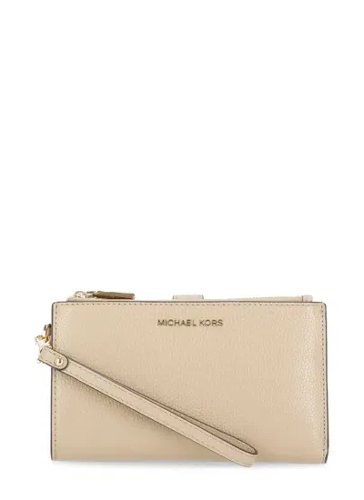 Michael Michael Kors Adele Smartphone Wallet In Beige