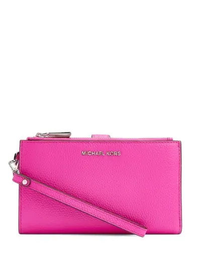 Michael Michael Kors Adele Wallet In Pink