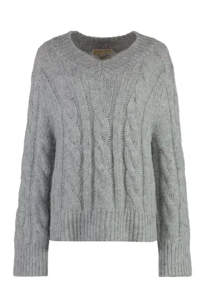 Michael Michael Kors Alpaca Blend Sweater In Grey