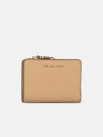 Michael Michael Kors Beige Leather Wallet