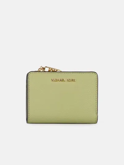 Michael Michael Kors 'billfold' Green Leather Wallet