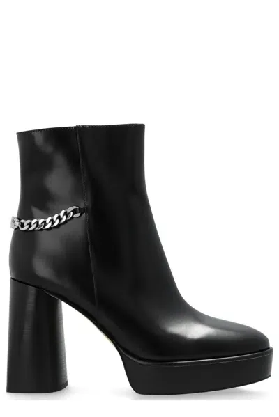 Michael Michael Kors Carlisle Platform Ankle Boots In Black