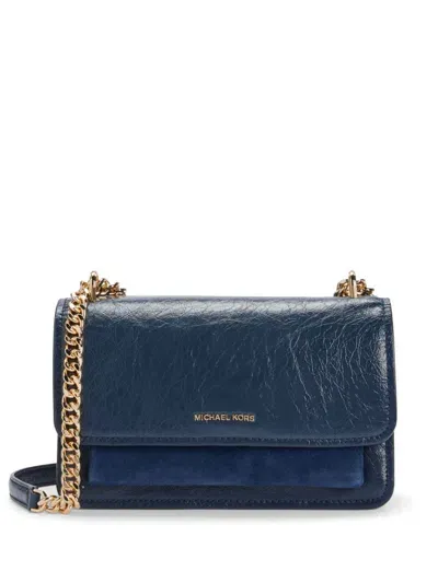 Michael Michael Kors Claire Shoulder Bag In Blue