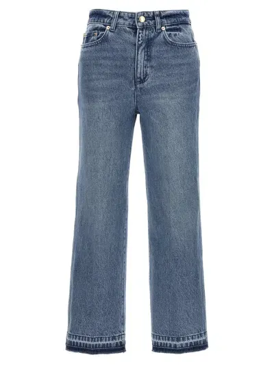 Michael Michael Kors 'crop Flare' Jeans In Blue