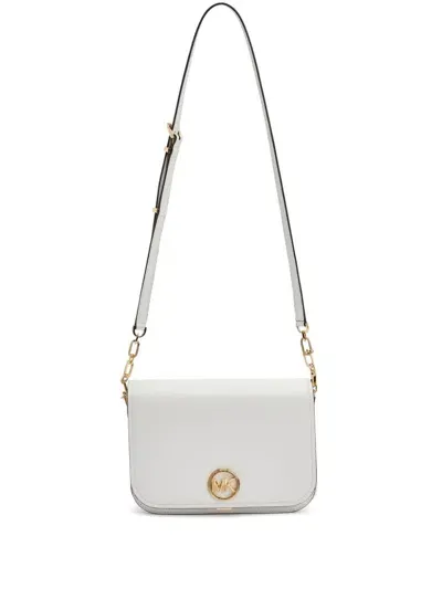 Michael Michael Kors Delancey Crossbody Bag In White