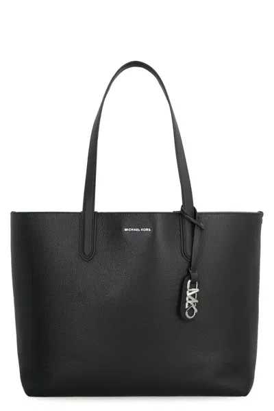 Michael Michael Kors Eliza Leather Tote In Black