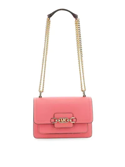 Michael Michael Kors Extra-small Heather Shoulder Bag In Pink