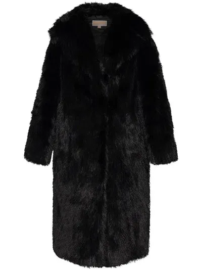 Michael Michael Kors Faux Fur Coat In Black