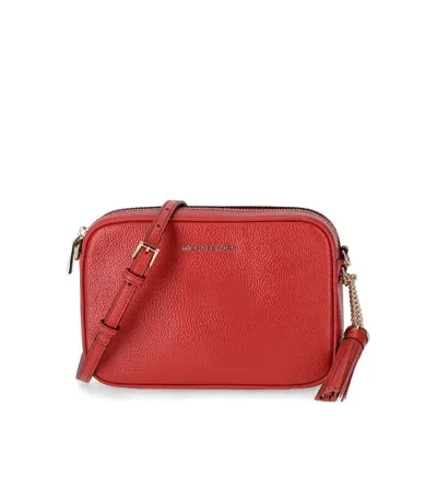 Michael Michael Kors Ginny Terracotta Crossbody Bag In Red