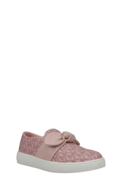 Michael Michael Kors Kids' Jem Monogram Slip-on Sneaker In Pink