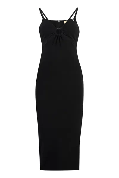 Michael Michael Kors Knitted Dress In Black