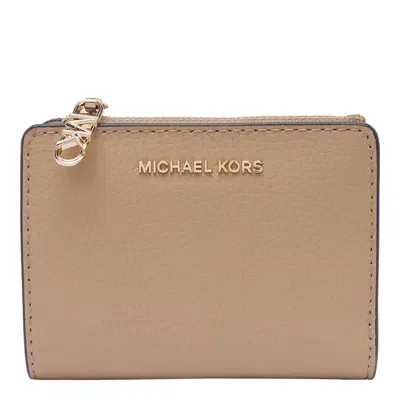 Michael Michael Kors Logo Wallet In Brown