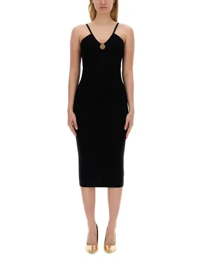 Michael Michael Kors Longuette Dress In Black