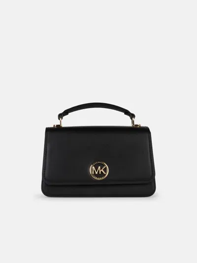 Michael Michael Kors Medium 'delancey' Black Leather Bag