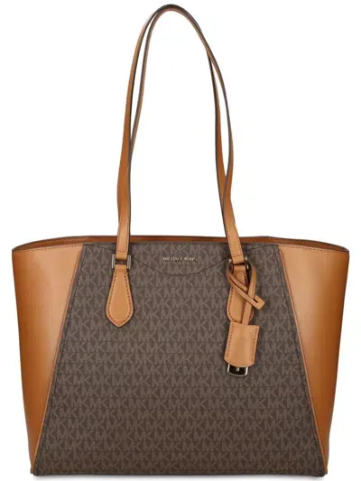 Michael Michael Kors Monogram-pattern Tote Bag In Brown