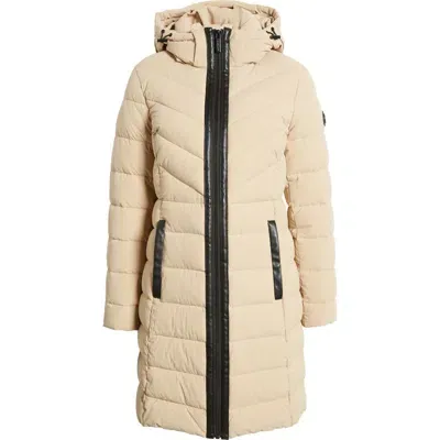 Michael Michael Kors Packable 400 Fill Power Puffer Coat In Khaki