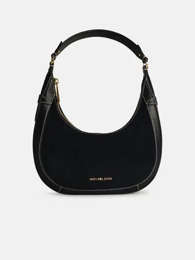 Michael Michael Kors 'preston' Black Leather Shoulder Bag