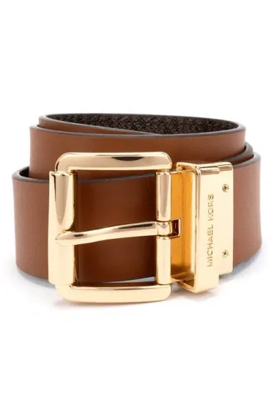 Michael Michael Kors Reversible Belt In Brown