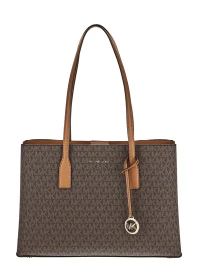 Michael Michael Kors Medium Ruthie Leather Tote Bag In Brown