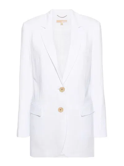 Michael Michael Kors Single-breasted Blazer Jacket In White