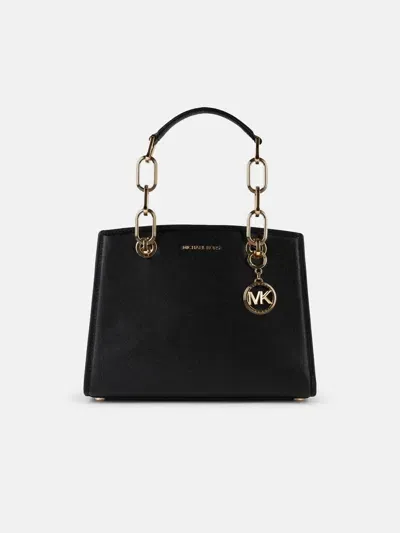 Michael Michael Kors 'cynthia' Small Black Leather Bag