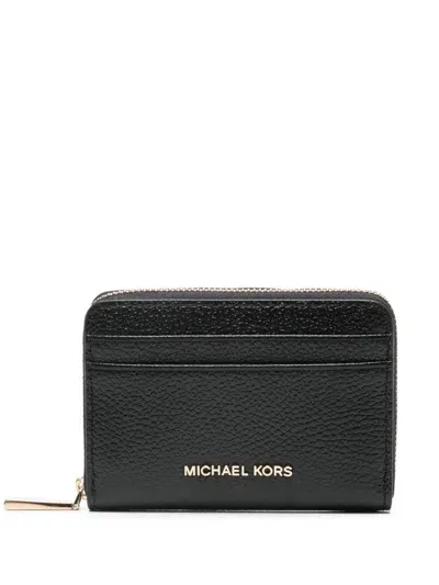 Michael Michael Kors Small Jet Set Wallet In Black