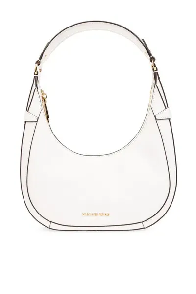 Michael Michael Kors Small Preston Zipped Shoulder Bag In White