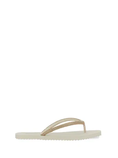 Michael Michael Kors Thong Sandal "jinx" In Beige