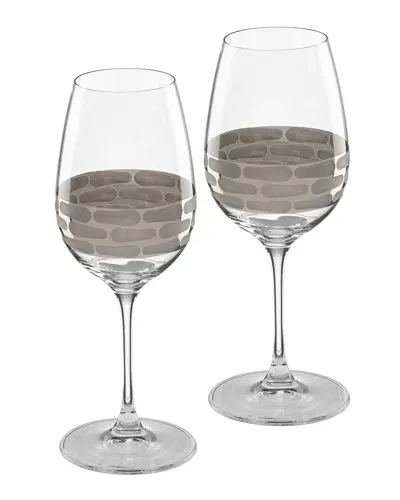 Michael Wainwright Truro White Wine Glass Set Of 2 In Platinum