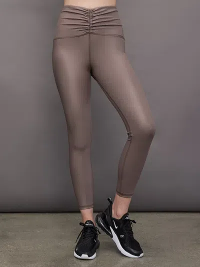 Michi Palma Gloss Legging In Bronzed Pewter