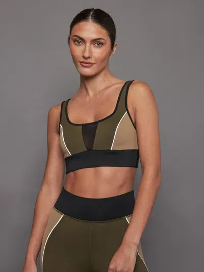 Michi Wander Longline Bra In Safari