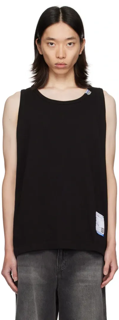 Miharayasuhiro Black Scoop Neck Tank Top