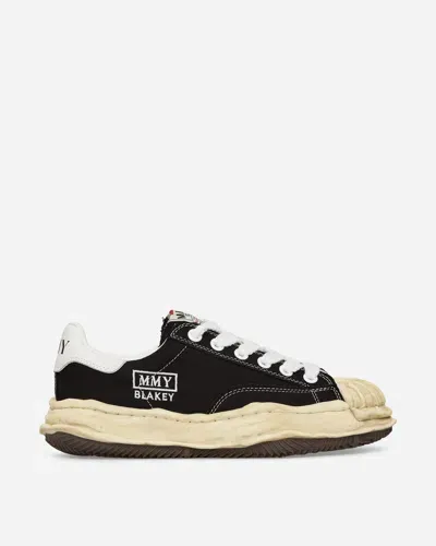 Miharayasuhiro Blakey Og Dyed Sole Canvas Low Sneakers In Black