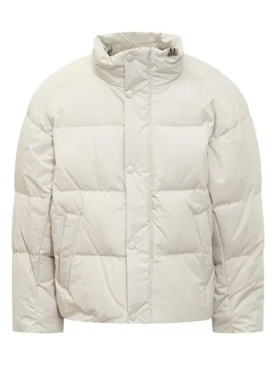 Miharayasuhiro Mihara Yasuhiro Twisted Neck Down Unisex Jacket In White