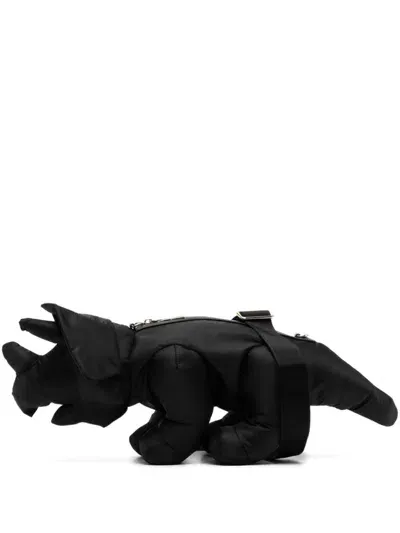 Miharayasuhiro Triceratops Shoulder Bag In Black