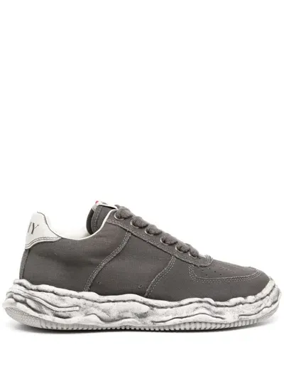 Miharayasuhiro Wayne Canvas Sneakers In Grey