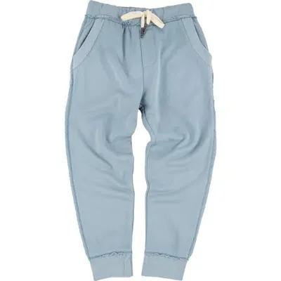 Miki Miette Kids' Ziggy French Terry Joggers In Lagoon