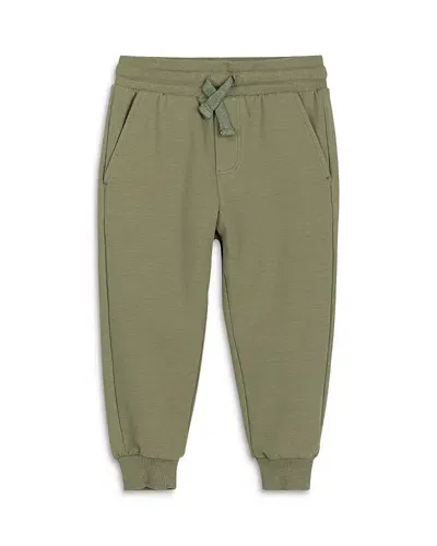 Miles The Label Boys' French Terry Pants - Little Kid In Dusty Green