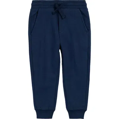 Miles The Label Kids' Cotton Joggers In Navy