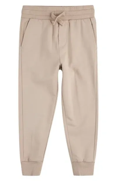 Miles The Label Kids' French Terry Joggers In Sand