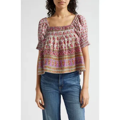 Mille Caro Off The Shoulder Top In Multicolor