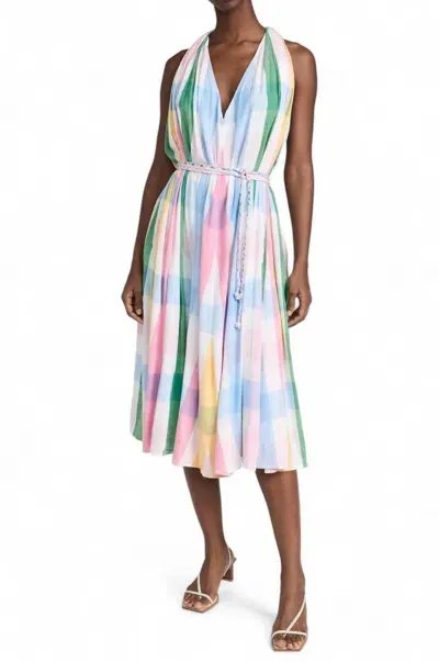 Mille Marilyn Dress Pastel Plaid In Multi