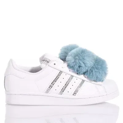 Mimanera Adidas Superstar Blue Pom Pom