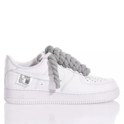 Mimanera Nike Air Force 1 Boom Laces Grey In White