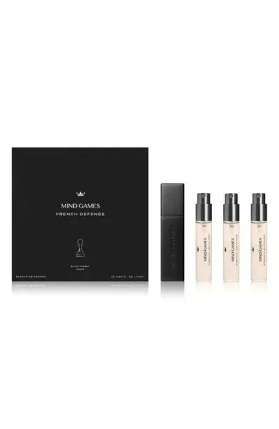 Mind Games French Defense Extrait De Parfum Travel Trio Gift Set In White