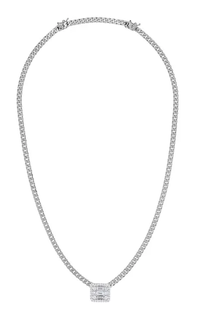 Mindi Mond Clarity 18k White Gold Diamond Necklace