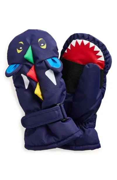 Mini Boden Kids' All Weather Ski Mittens In College Navy